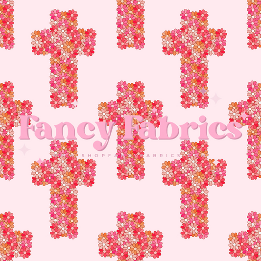 Floral Crosses | PREORDER | By The Yard