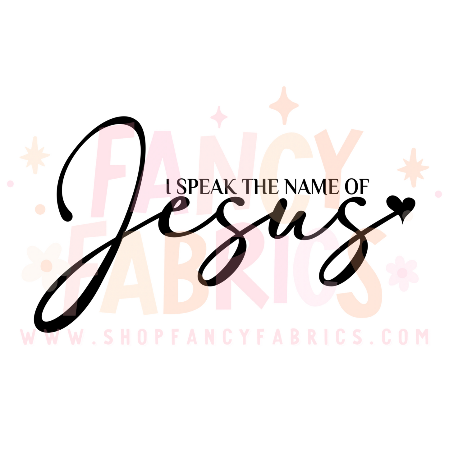 I Speak Jesus | Adult Size | DTF Transfer | Ready To Ship