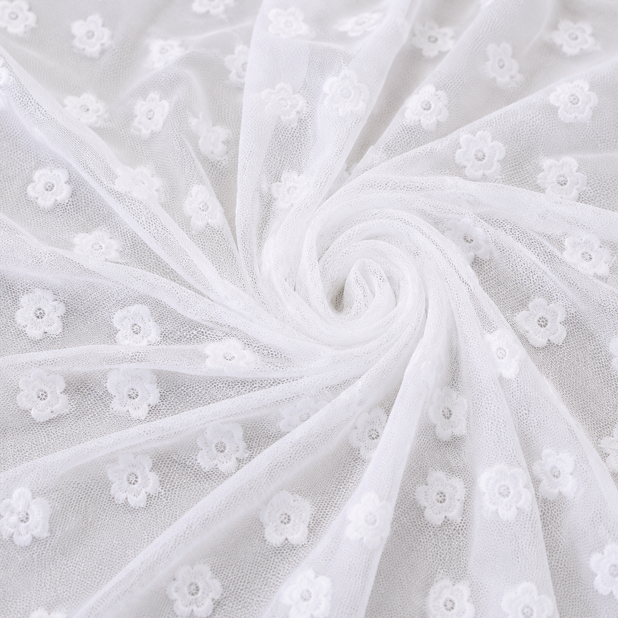 White | Daisy Mesh | Ready To Ship