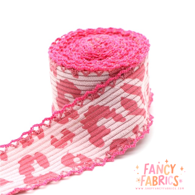 Leopard Corduroy | 1.5" Double Hook Ribbon | Ready To Ship