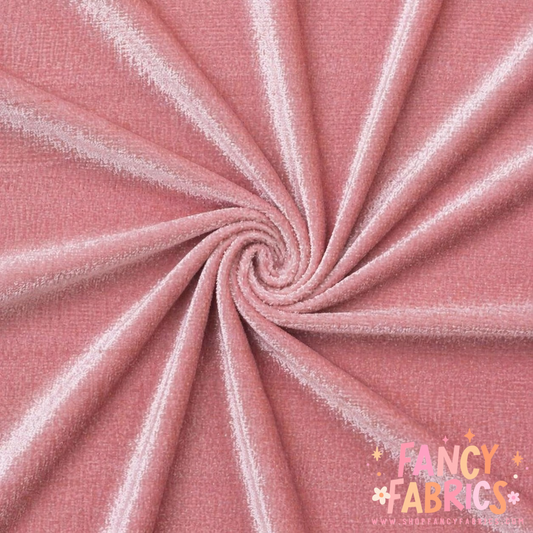 Blush | Solid Stretch Velvet | Ready To Ship
