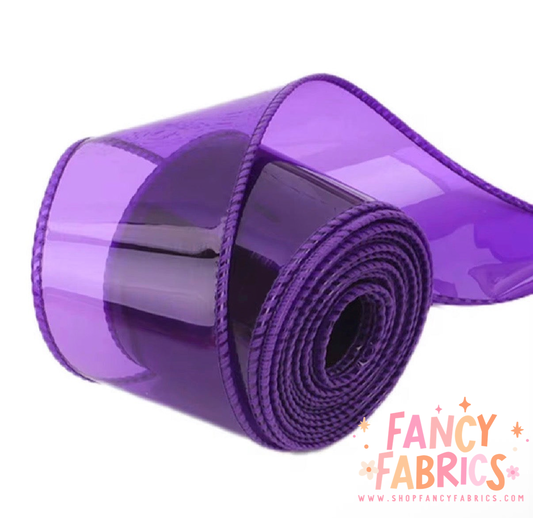 Purple | 2" Jelly Ribbon | Printed Ribbon | Ready To Ship
