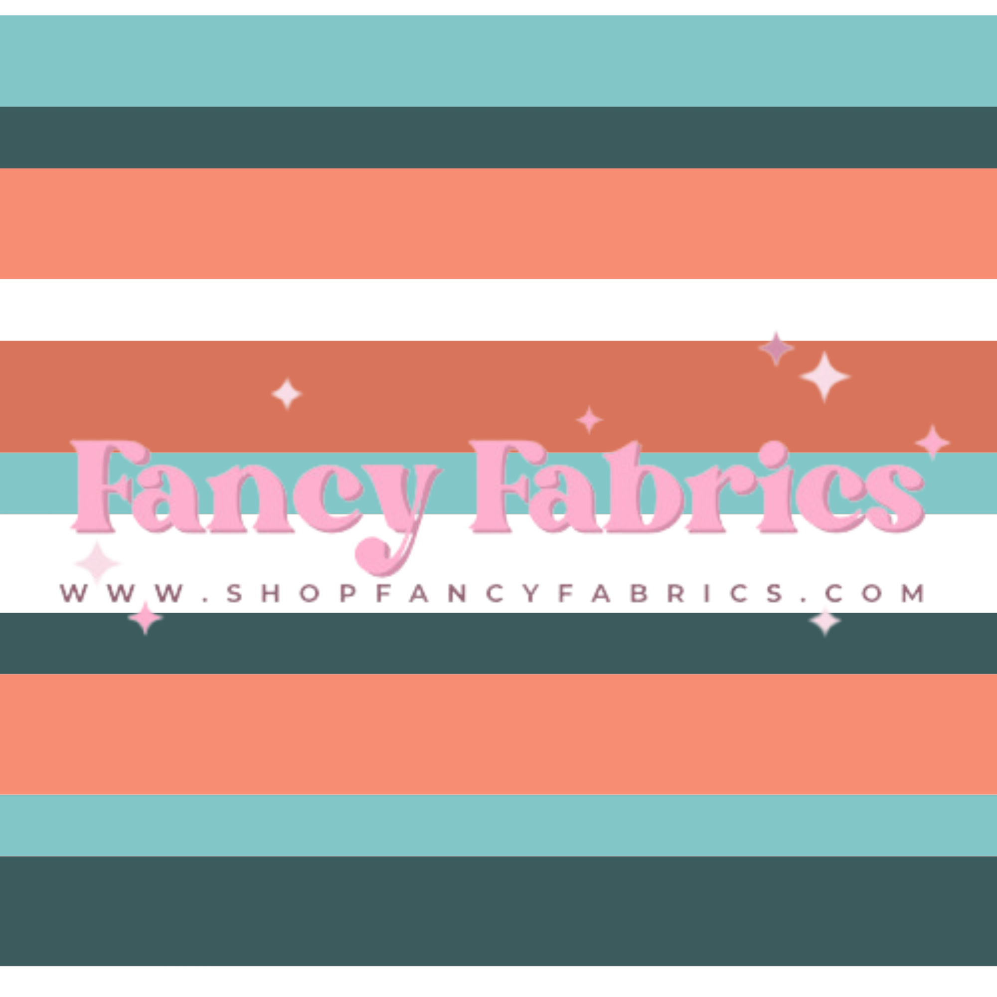 Creative Graphics | Orange + Blue Stripes | PREORDER | By The Yard