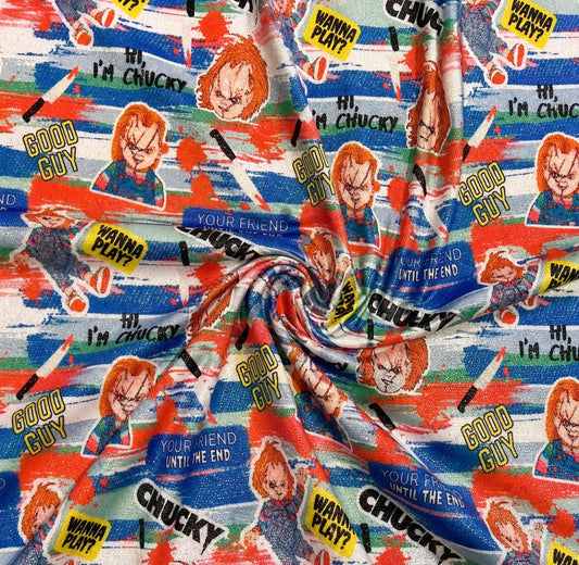 Chucky Brushstrokes | 4x4 Scaling | Printed Holographic | Ready To Ship