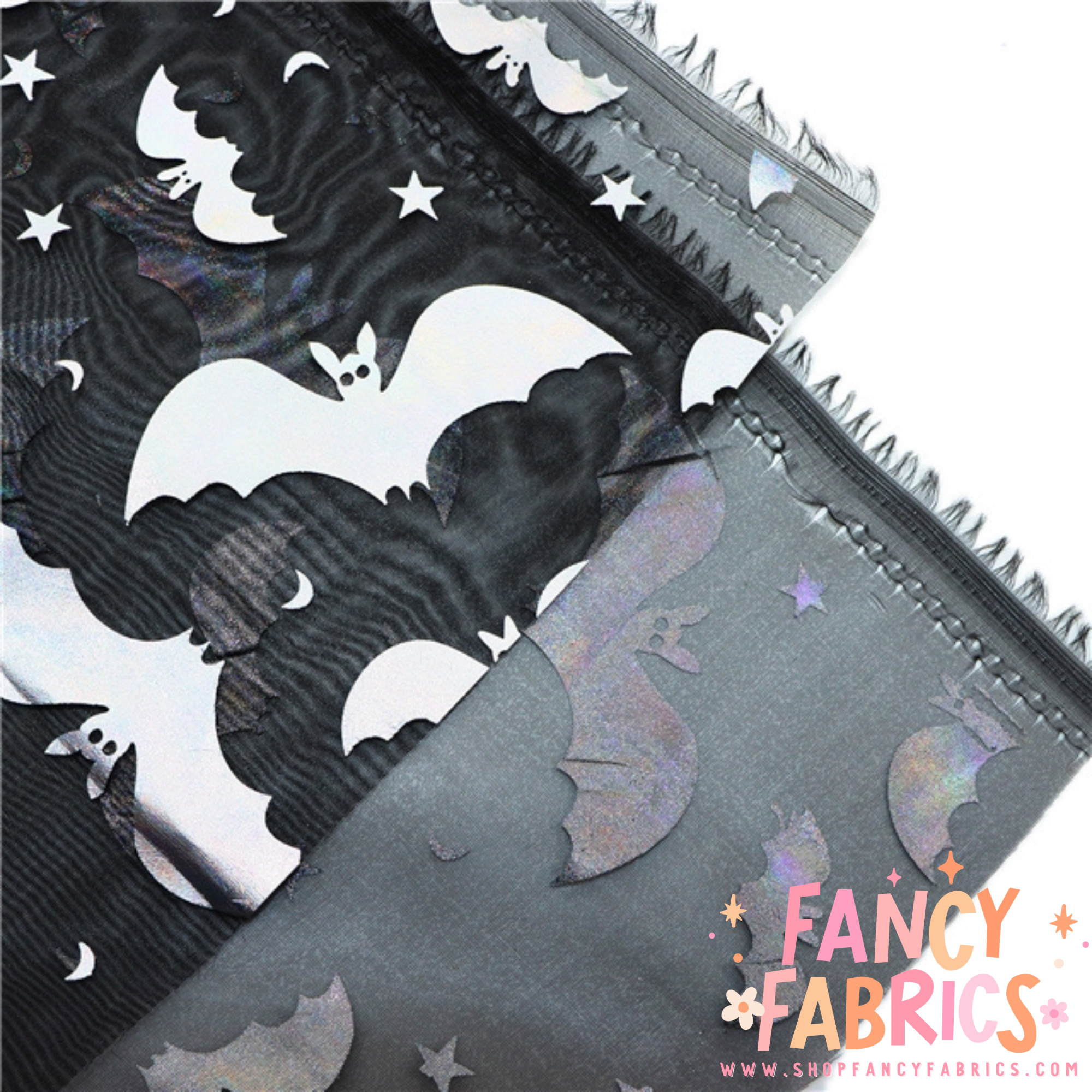 Holo Bats | Organza Mesh | Ready to Ship