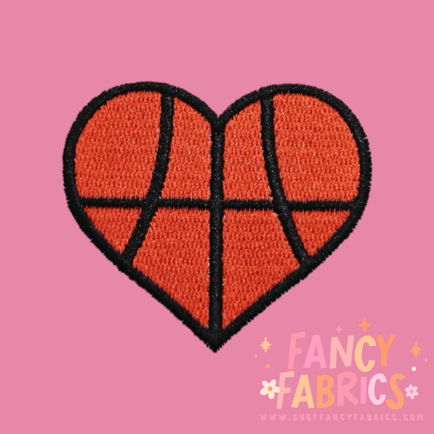 Basketball Heart | Iron On Patch