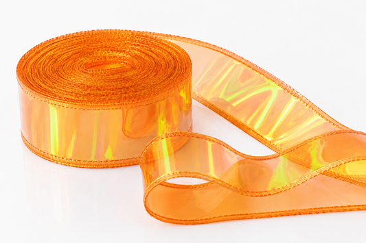 Orange | Holo Jelly Ribbon | Ready To Ship