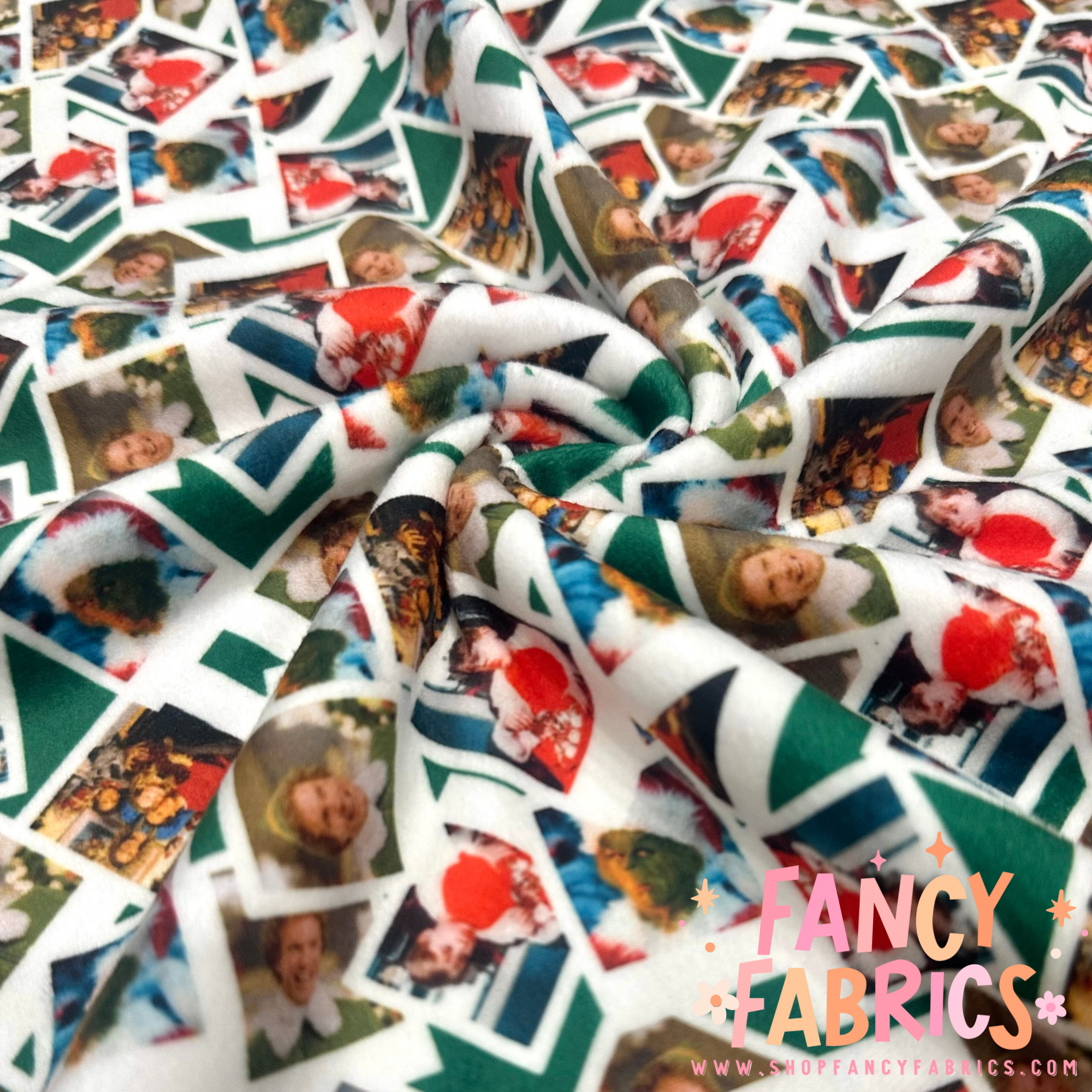 Christmas Movie Polaroids | Single Sided Minky | Ready To Ship