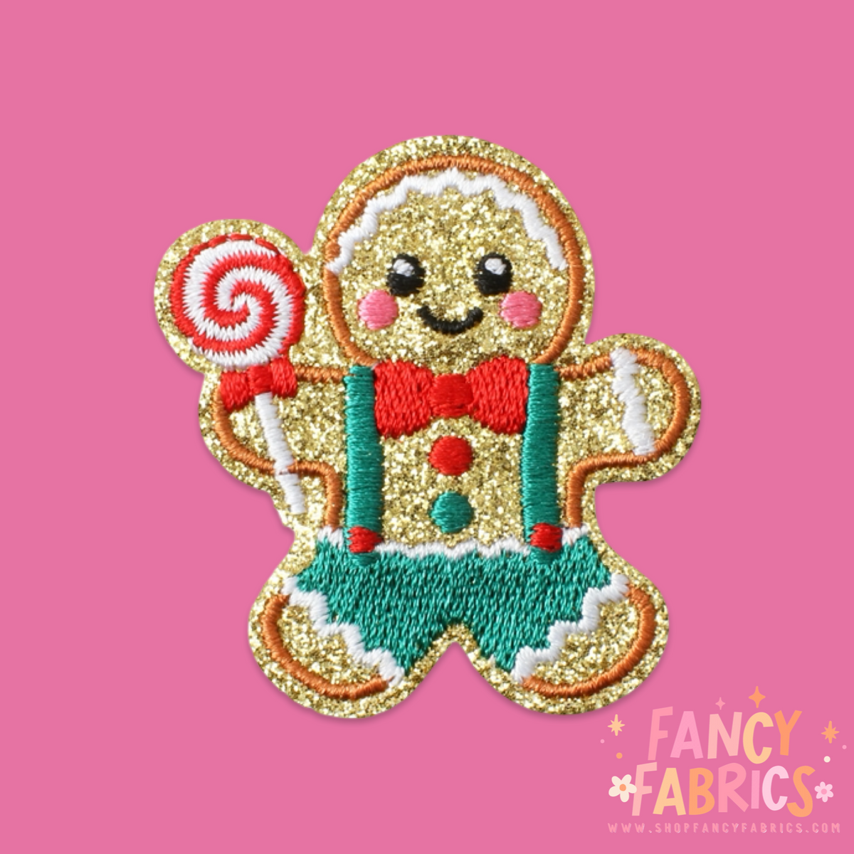 Lollipop Gingerbread (Boy) | Iron On Patch