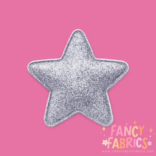 Glitter Star (Silver) | Bow Accessories | Ready To Ship