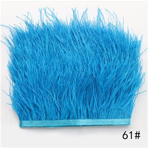 Bright Blue | Feather Fringe | By The Yard