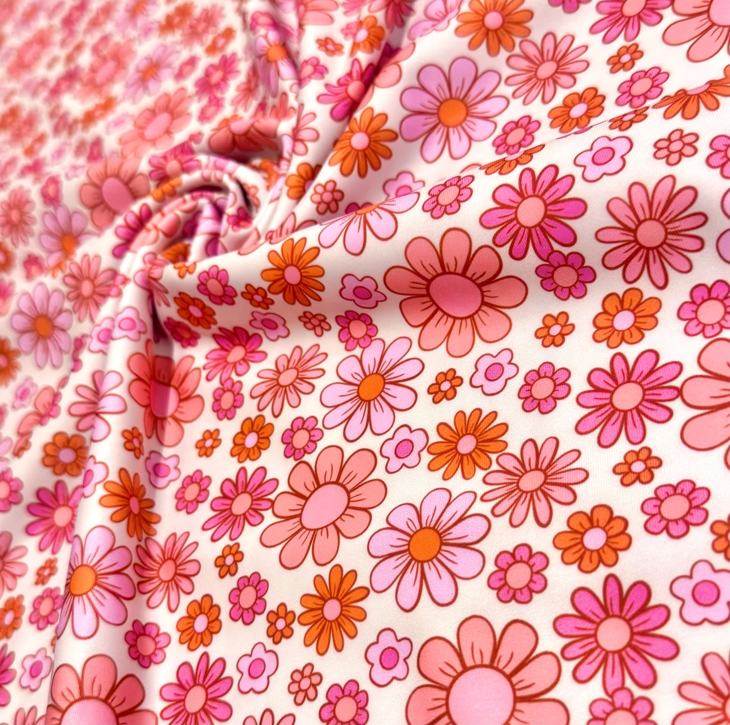 Orange Daisies | Swim | 4x4 Scaling | Ready To Ship