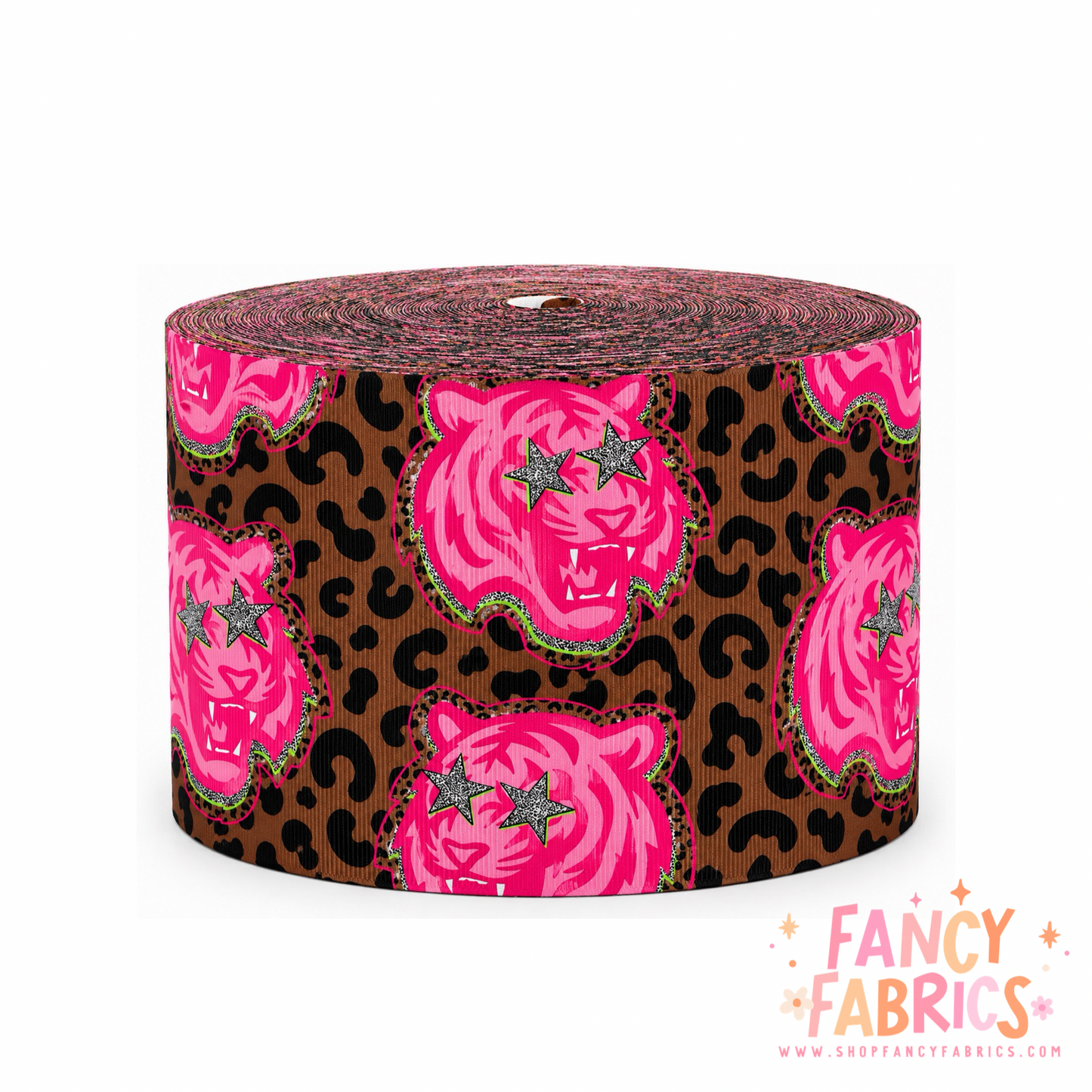 Tiger Leopard | 3" Single Sided | Printed Ribbon | Ready To Ship