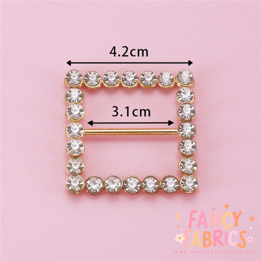 Large Diamond Square | Bow Buckles | Ready To Ship