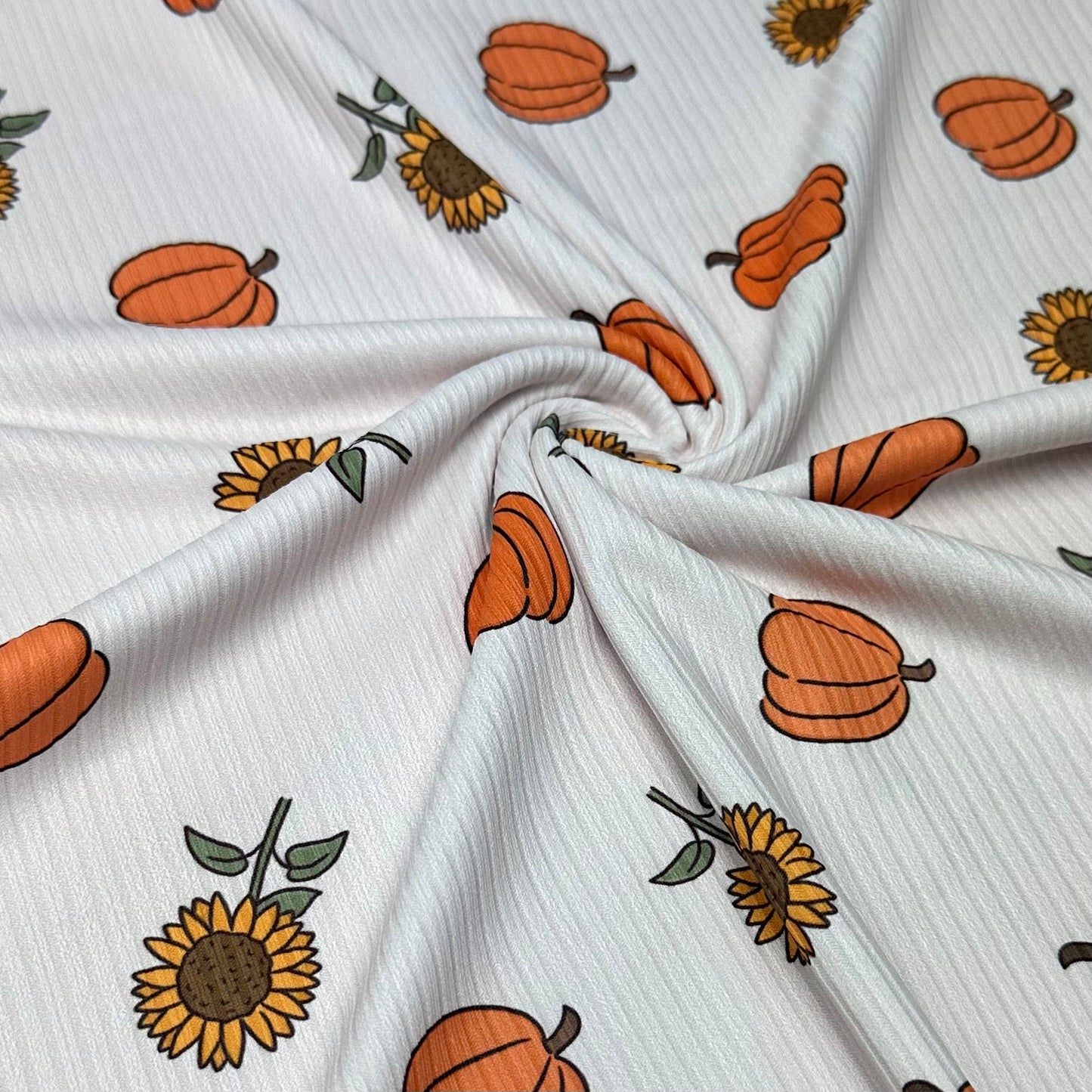 Pumpkins & Sunflowers | 8x8 Scaling | Skinny Rib | Ready To Ship