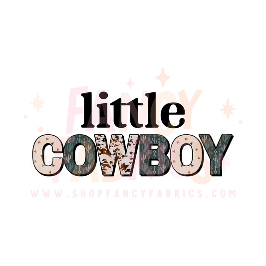 Little Cowboy | Child Size | DTF Transfer