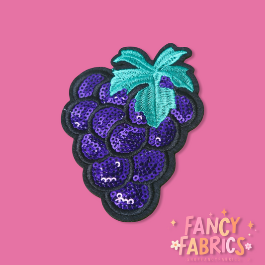 Grape Sequins | Iron On Patch