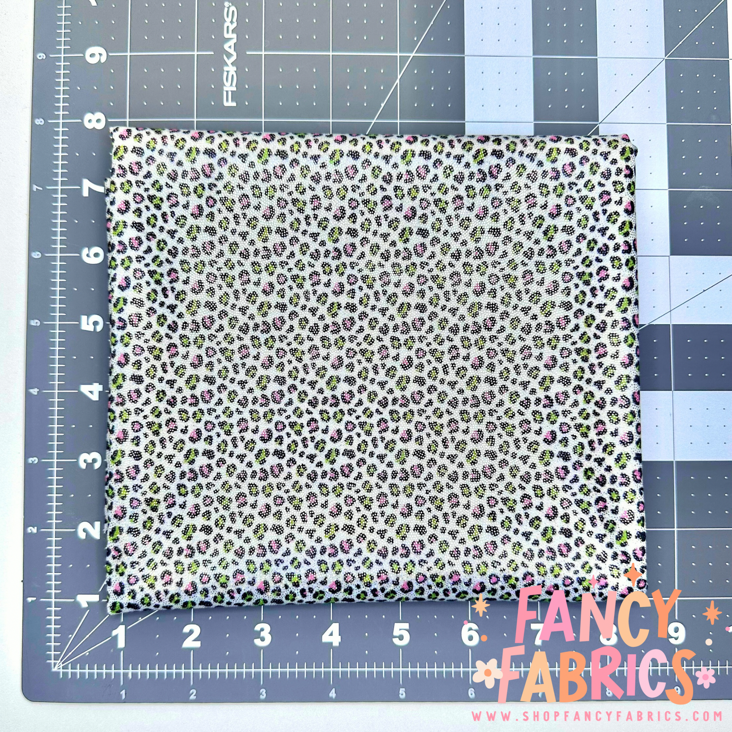 Tiny Green Guy Leopard | 8x8 Scaling | Printed Holographic | Ready To Ship