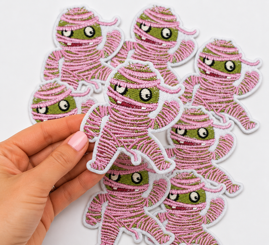 Pink Mummy | Iron On Patch