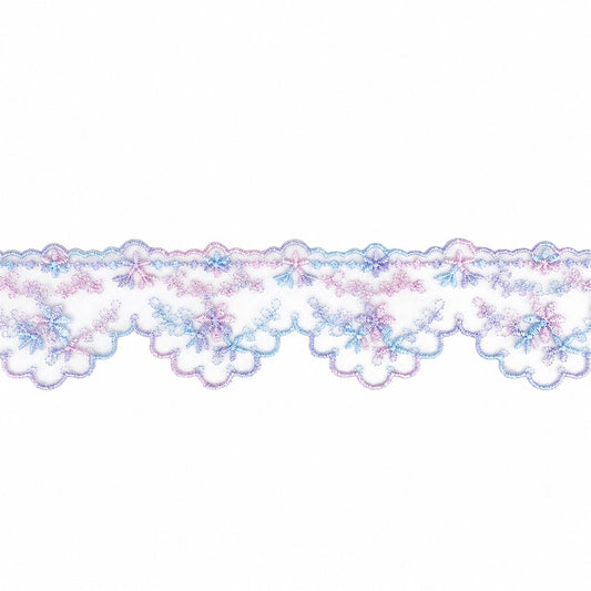 Cotton Candy | Embroidered Lace Trim | Ready To Ship
