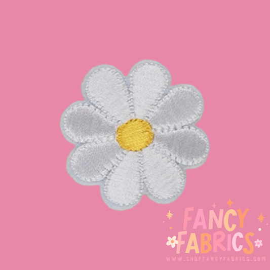 Small Daisy (White) | Iron On Patch