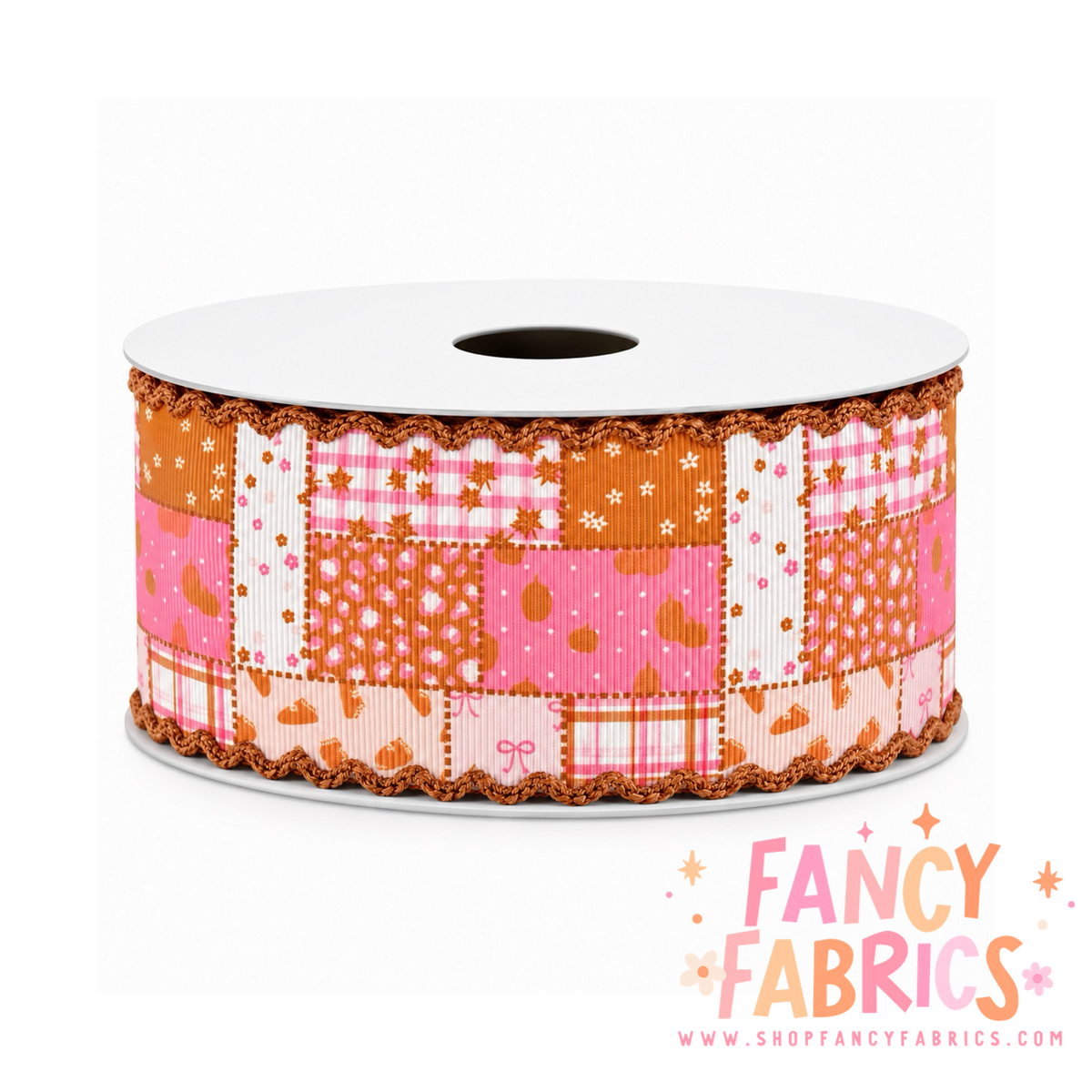 Pumpkin Patchwork | 2" Single Sided | Moonstitch Printed Ribbon | Ready To Ship