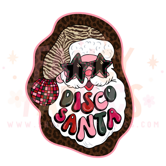 Disco Santa | Child Size | DTF Transfer