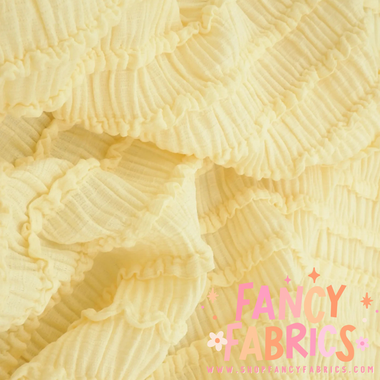 Yellow | Crinkle Knit | Ready To Ship