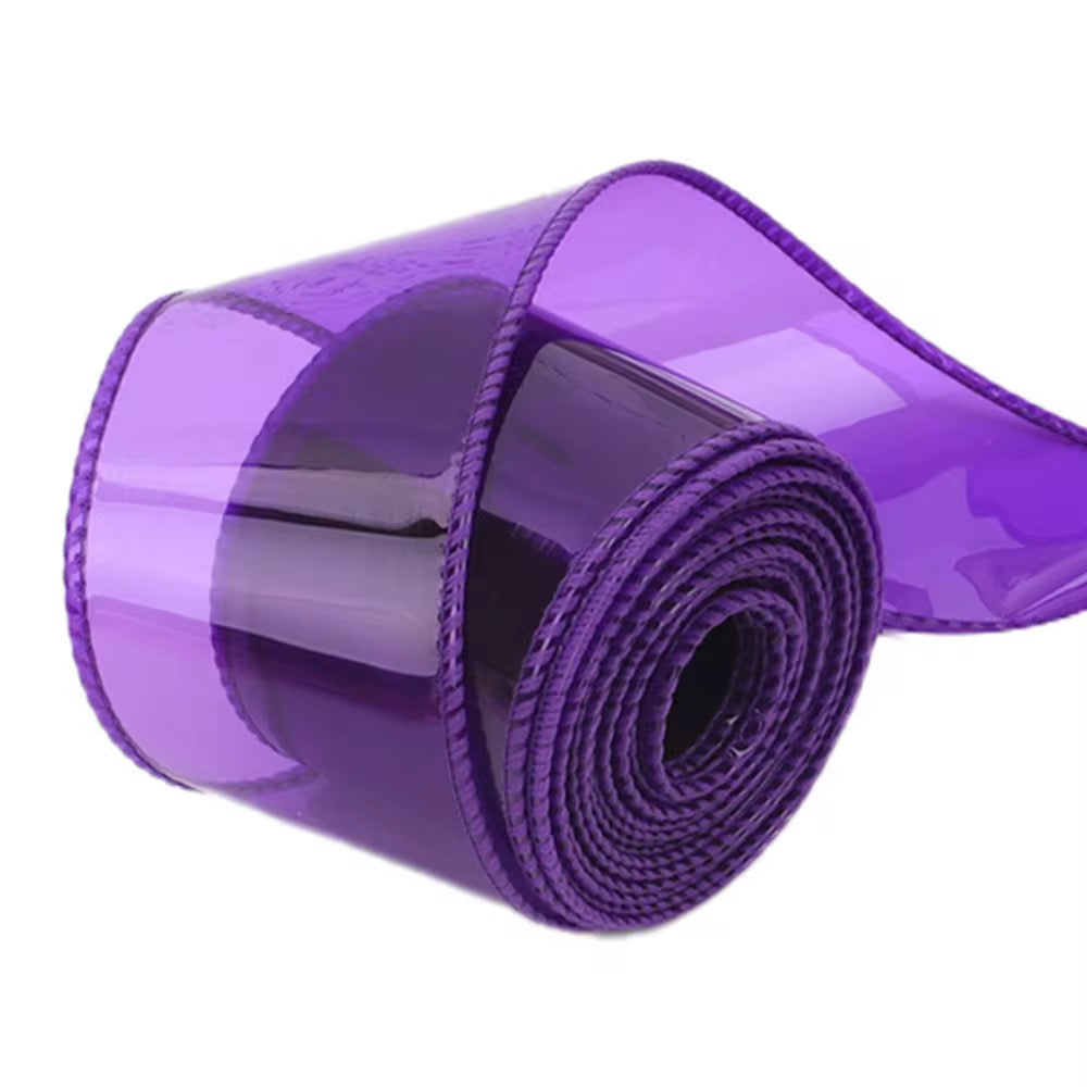 Purple | 2" Jelly Ribbon | Printed Ribbon | Ready To Ship