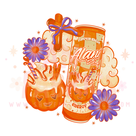 Pumpkin Cream | Adult Size | DTF Transfer | Ready To Ship