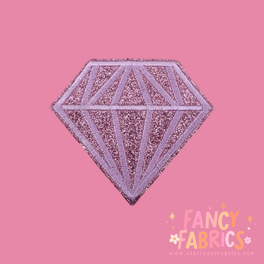 Lavender Diamond Iron on Patch