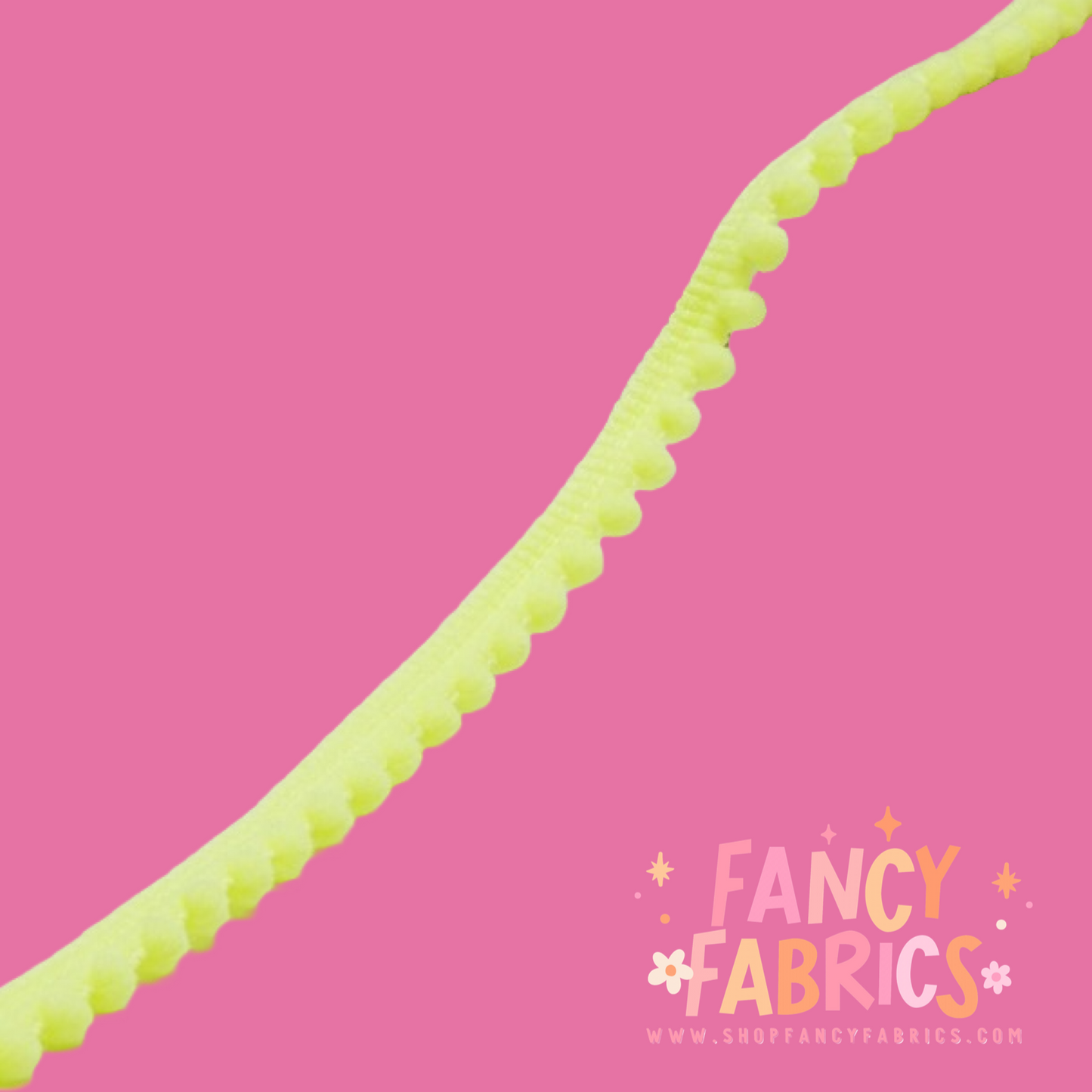 Neon Pom Pom Trim | By The Yard