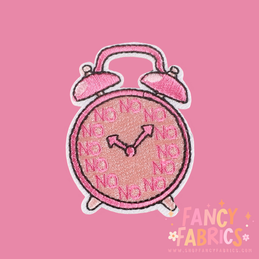 No Clock | Iron On Patch