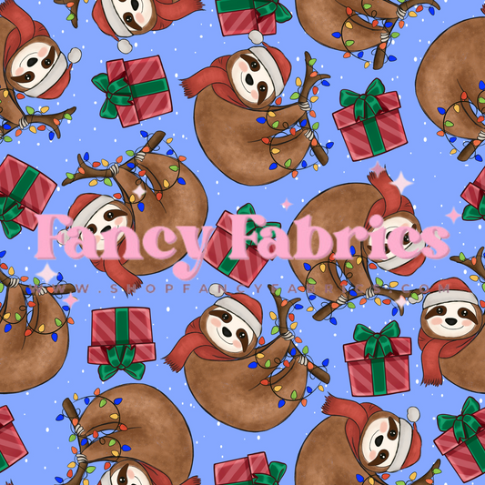 Sloth Christmas | PREORDER | By The Yard