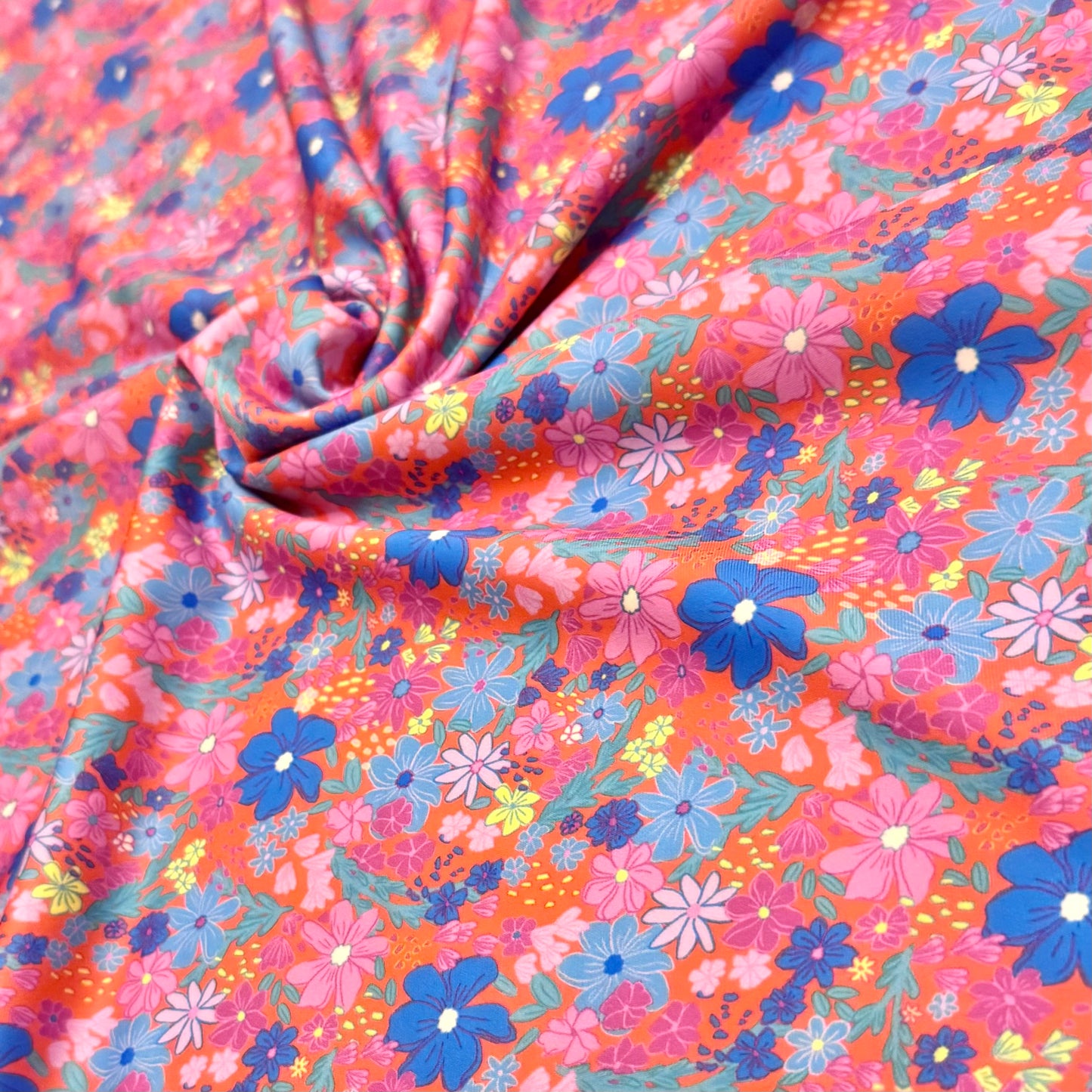 Orange Floral | Swim | 4x4 Scaling | Ready To Ship