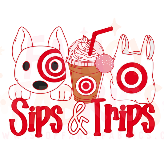 Sips & Trips | Toddler Size | DTF Transfer