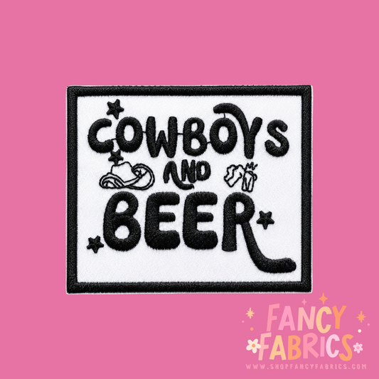 Cowboys & Beer | Iron On Patch