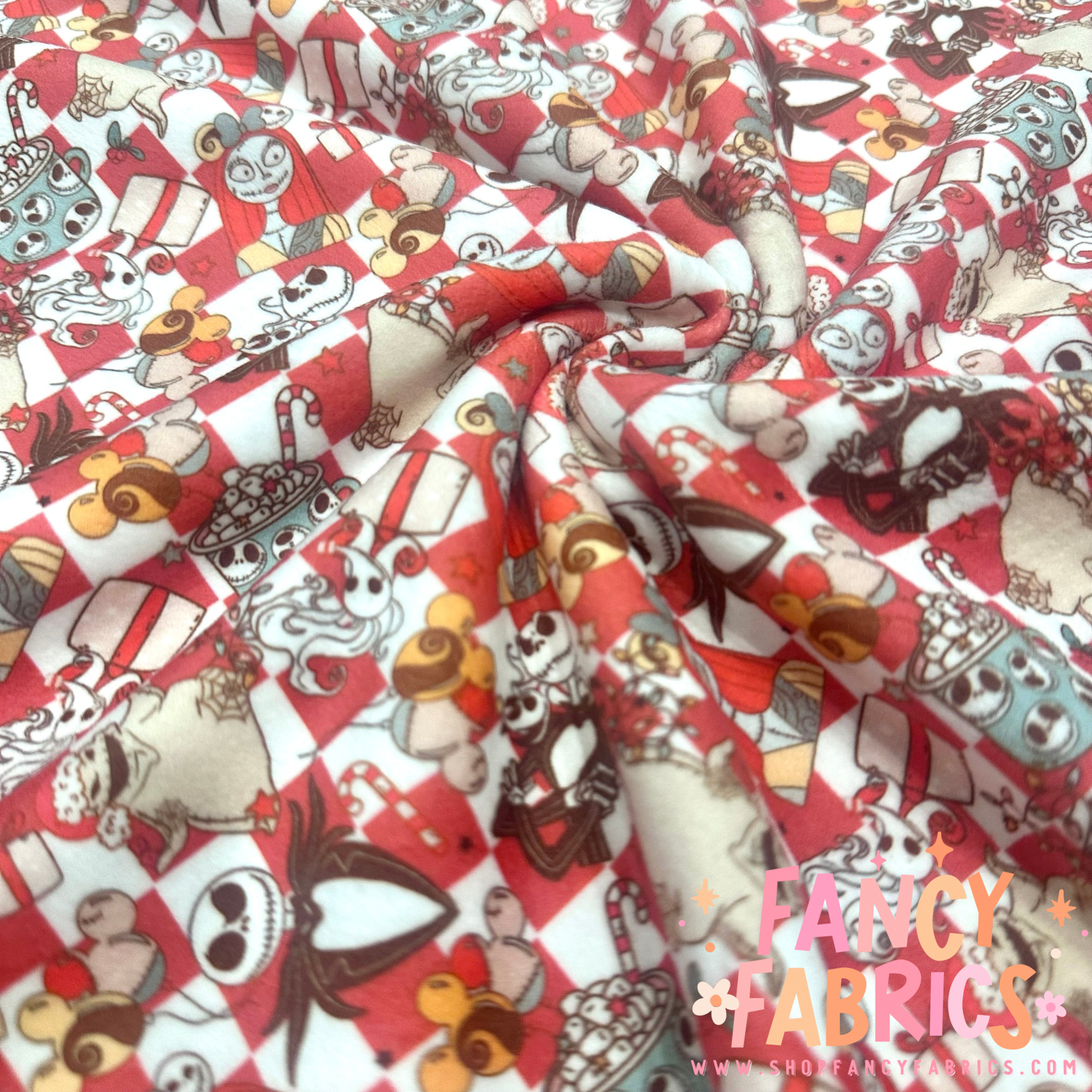 NBC Checkers | Single Sided Minky | Ready To Ship