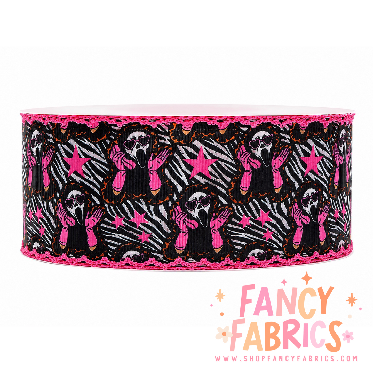 Scream Phone | 2" Single Sided | Moonstitch Printed Ribbon | Ready To Ship