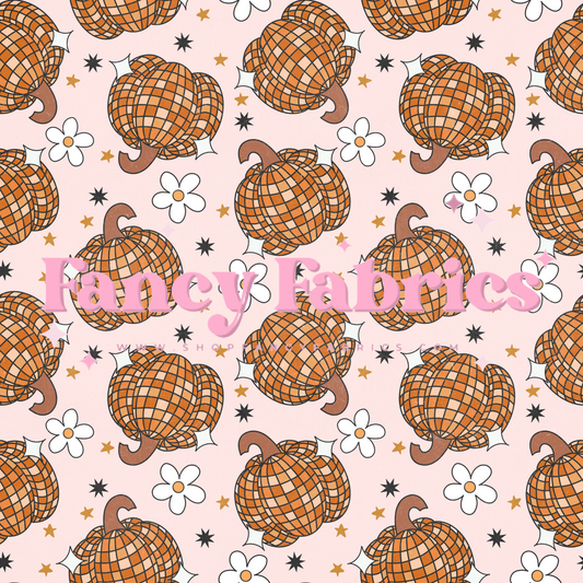 Disco Pumpkin Floral | PREORDER | By The Yard