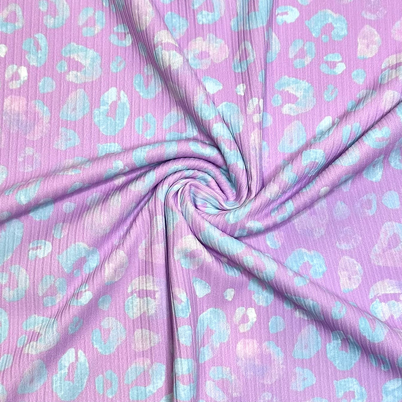 Purple + Blue Leopard | 6x6 Scaling | Skinny Rib | Ready To Ship