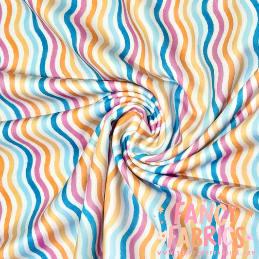 Wavy Stripes | Swim | 6x6 Scaling | Ready To Ship