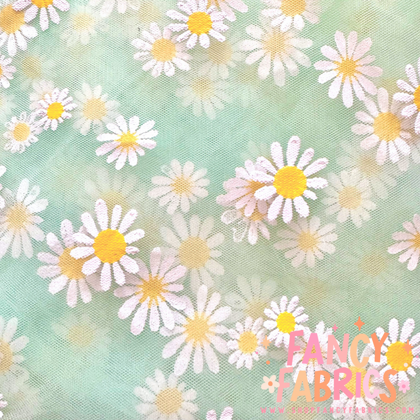 Stamped Daisy (Mint) | Mesh | Ready To Ship