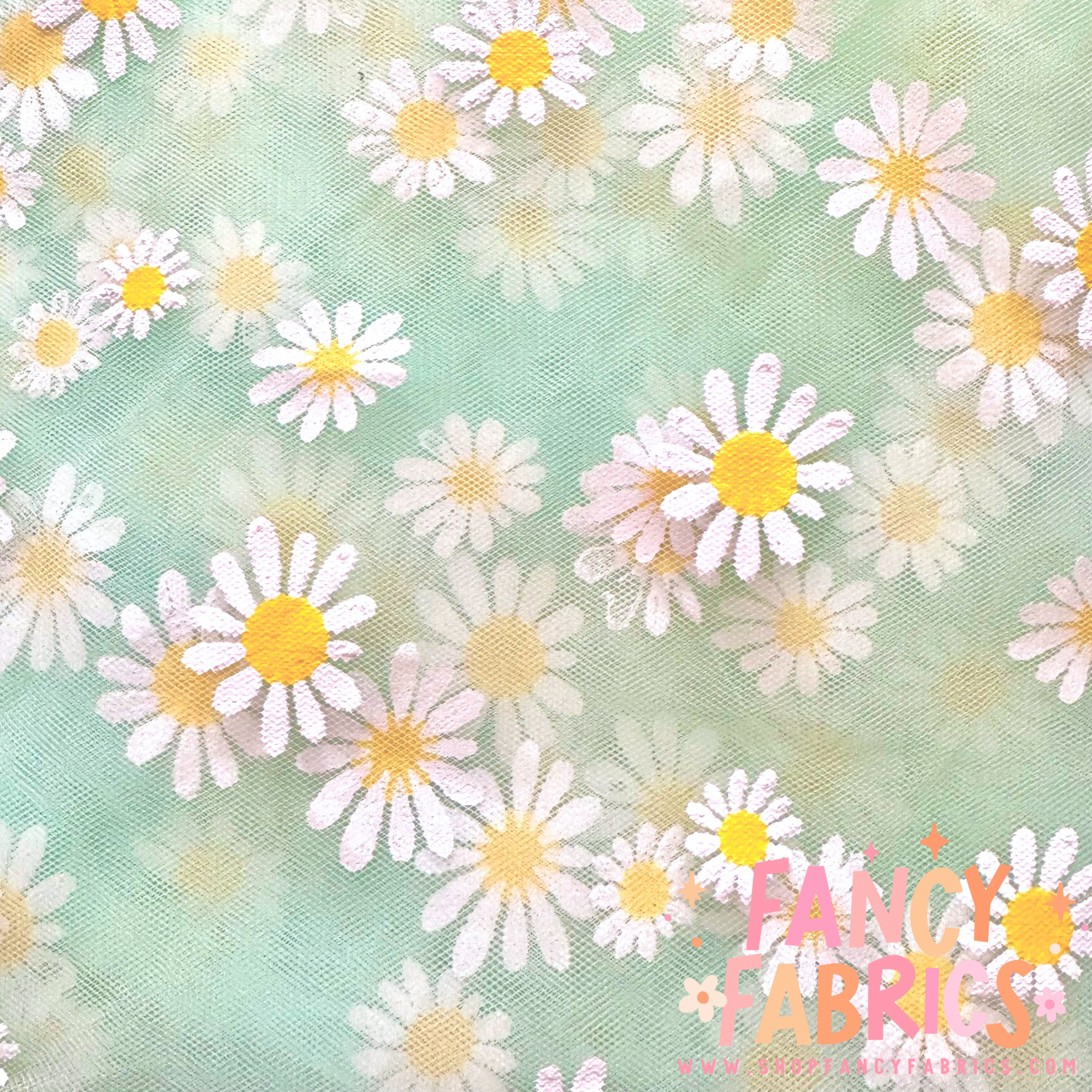 Stamped Daisy (Mint) | Mesh | Ready To Ship