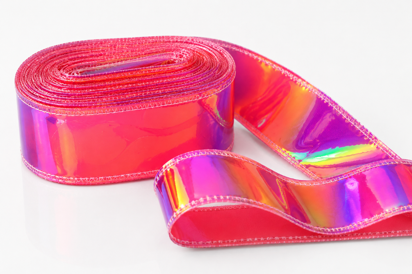 Dark Pink | Holo Jelly Ribbon | Ready To Ship