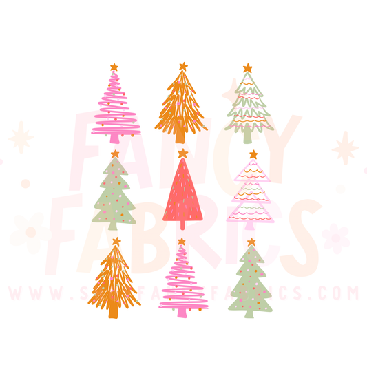 Colorful Trees | Child Size | DTF Transfer