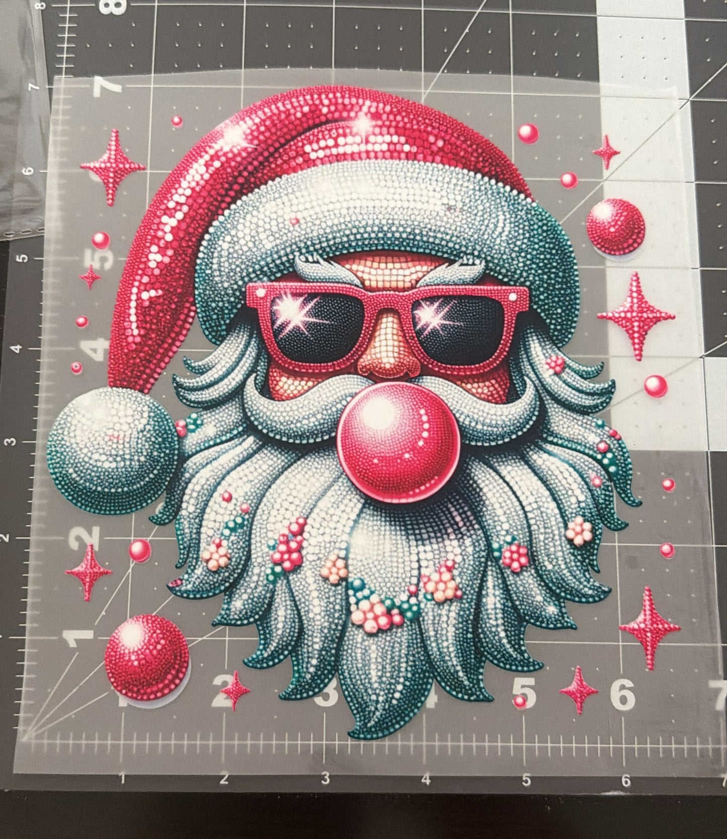 Rhinestone Santa | Child Size | DTF Transfer