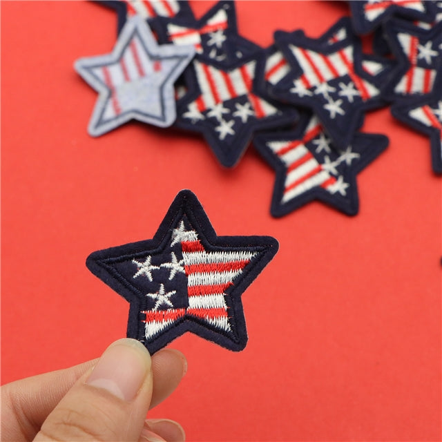 Small Flag Star | Iron On Patch