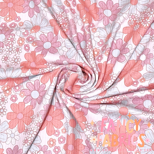 Spring Floral | 6x6 Scaling | Skinny Rib | Ready To Ship