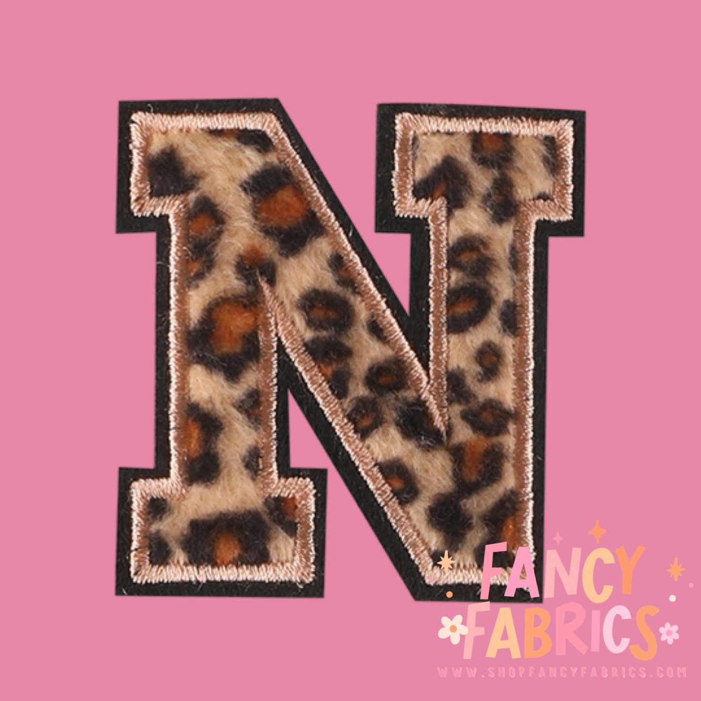 Letter N (Leopard) | Iron On Patch